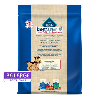 Dental Bones Regular Natural Dental Chew Dog Treats, 12-Oz. Bag