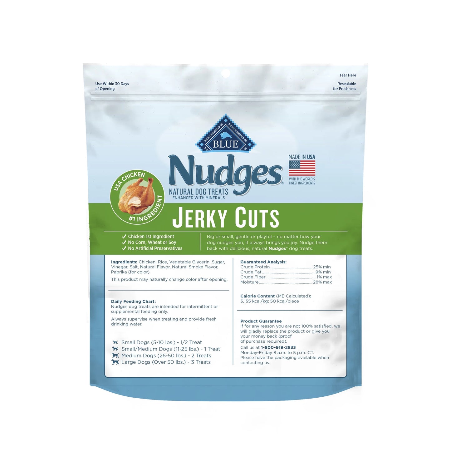 Nudges Jerky Cuts Dog Treats Made with Real Chicken, 36-Oz. Bag