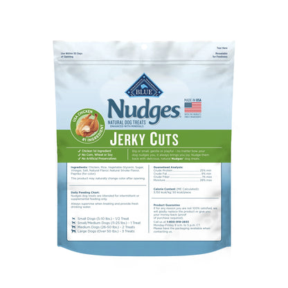 Nudges Jerky Cuts Dog Treats Made with Real Chicken, 5-Oz. Bag