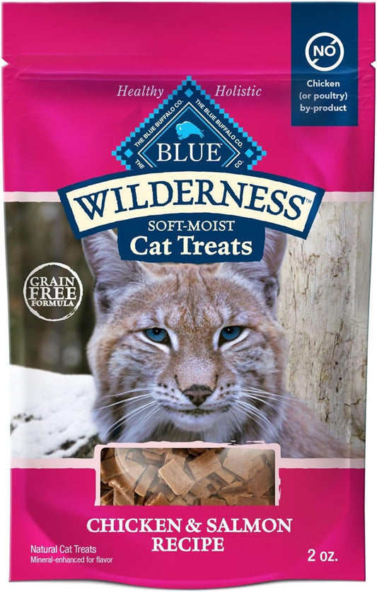 Wilderness Grain Free Soft-Moist Cat Treats, Chicken & Salmon 2-Oz Bag