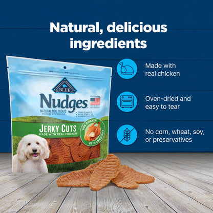 Nudges Jerky Cuts Dog Treats Made with Real Chicken, 36-Oz. Bag