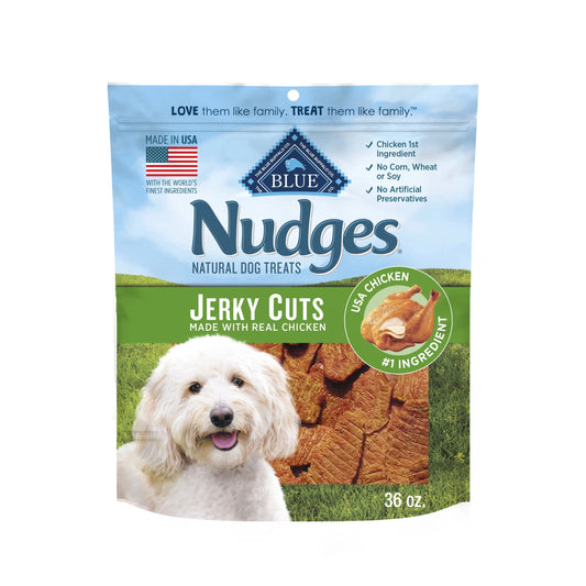 Nudges Jerky Cuts Dog Treats Made with Real Chicken, 36-Oz. Bag