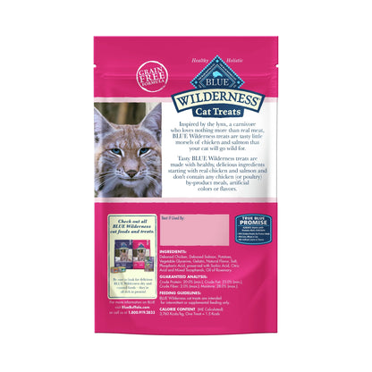Wilderness Chicken & Salmon Flavor Dry Soft Treats for Cats, Grain-Free, 2 Oz. Bag